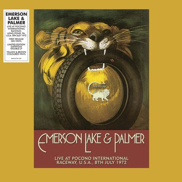 Emerson, Lake & Palmer – Live At Pocono International Raceway, U.S.A., 8th July 1972 - Mint- 2 LP Record Store Day 2019 Manticore BMG RSD Yellow & Brown Vinyl - Prog Rock