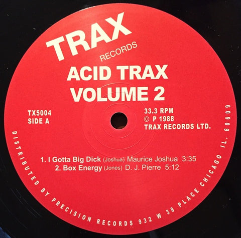 Various ‎– Acid Trax Volume 2 - New Vinyl 2 Lp 2015 Trax Records Compilation Reissue - Electronic / Acid House - Shuga Records