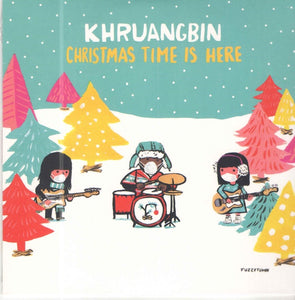 Khruangbin - Christmas Time Is Here (2018) - New 7" Single Record 2020 Dead Oceans Red Vinyl & Covid-19 face masks Sleeve - Holiday / Psychedelic / Funk / Jazz