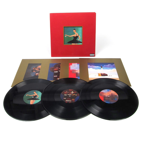 Kanye West - My Beautiful Dark Twisted Fantasy (2010) - New 3 LP Record 2023 Roc-A-Fella 180 gram Vinyl, Poster & Inserts - Hip Hop - Shuga Records