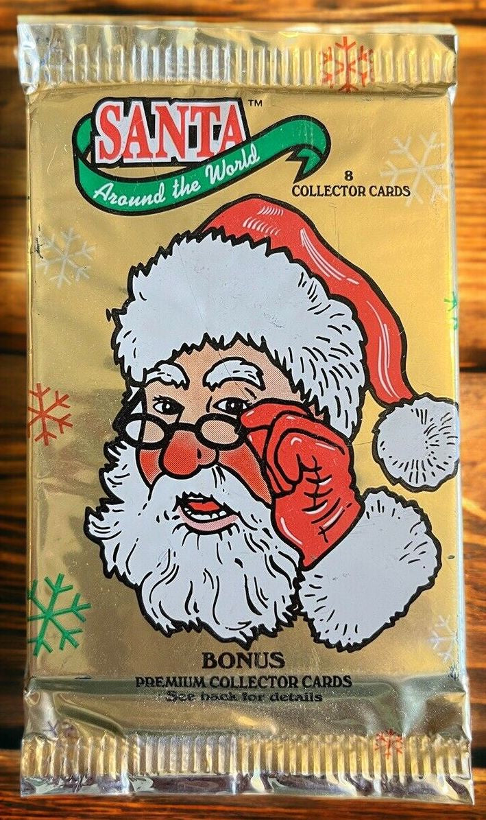 Sealed New (1) One Pack 1995 Santa Claus Christmas Holiday TCM Trading Cards - Shuga Records